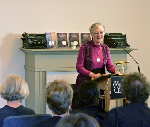 Poet E. Laura Golberg reading "The Solitary Farmer"