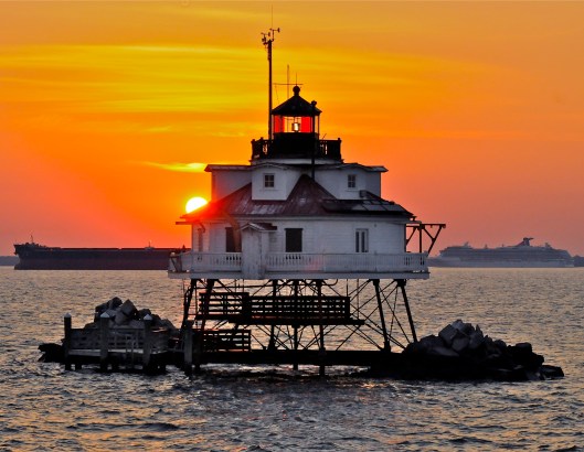 Sunrise at Thomas Point Lighthouse, by Wilson Wyatt jr. - Click on image for larger view